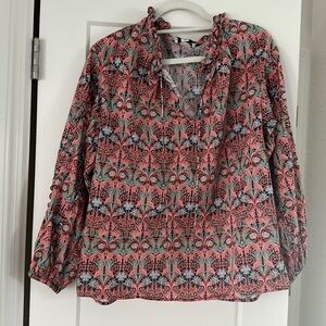 J Crew Liberty size M cotton top